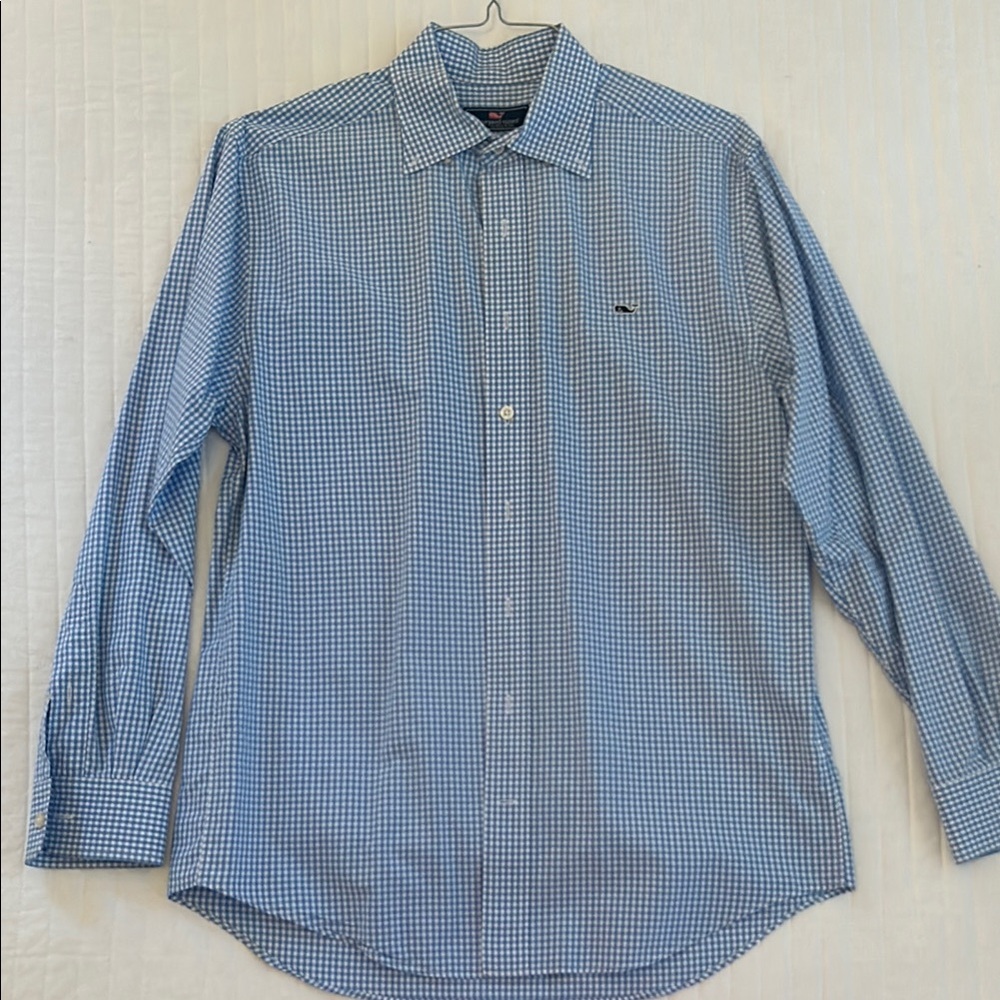Vineyard Vines Blue Checkered Men's Shirt